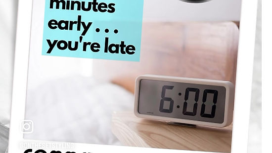 15 Minutes Early: Your Secret Weapon